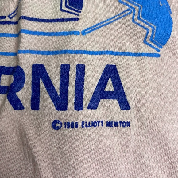 Vintage 80s 1986 California Life’s A Beach Tank Top Medium Made in USA! Miller - Picture 3 of 7